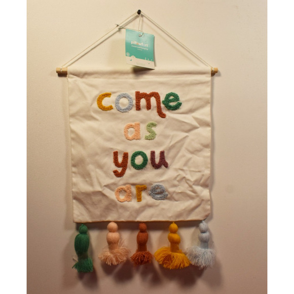 Pillowfort Come as you are Kids' Wall Decor with Tassels - Picture 1 of 5